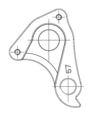 Držiak prehadzovača 035 DH-057