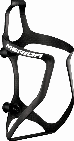 Košík karbón Merida 3201 matný čierny biele logo