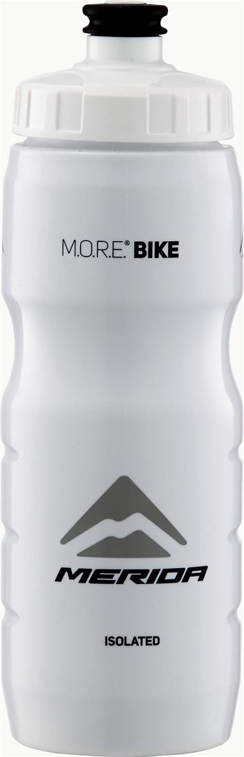 Fľaša Termo 2993 MERIDA V-logo čierna/biela 0.6 l
